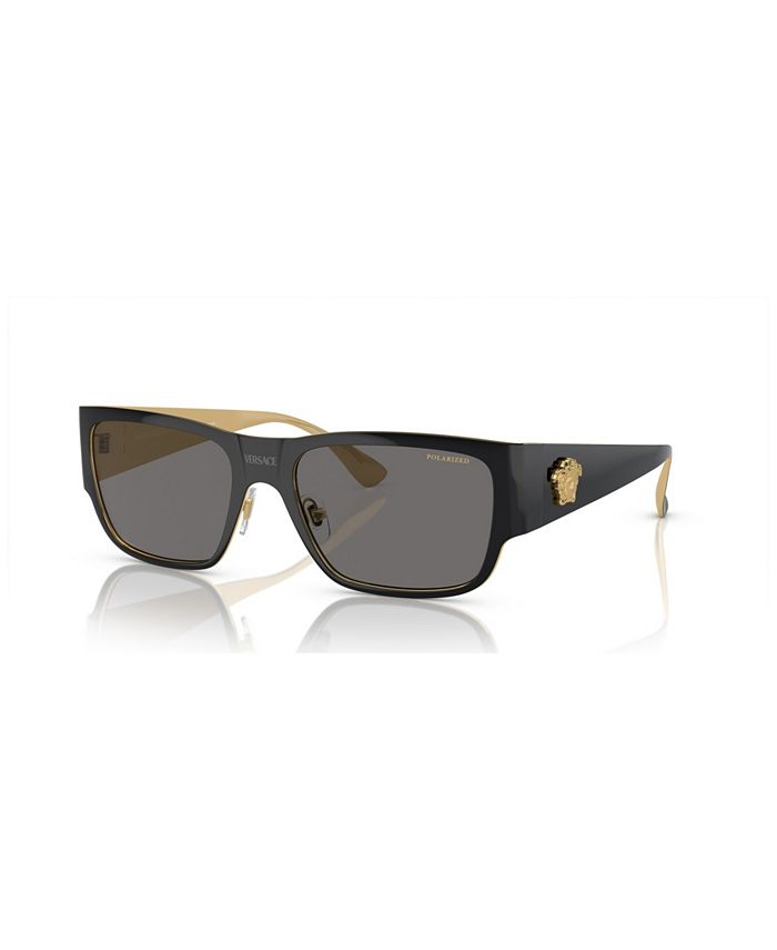 Versace men's on sale polarized sunglasses
