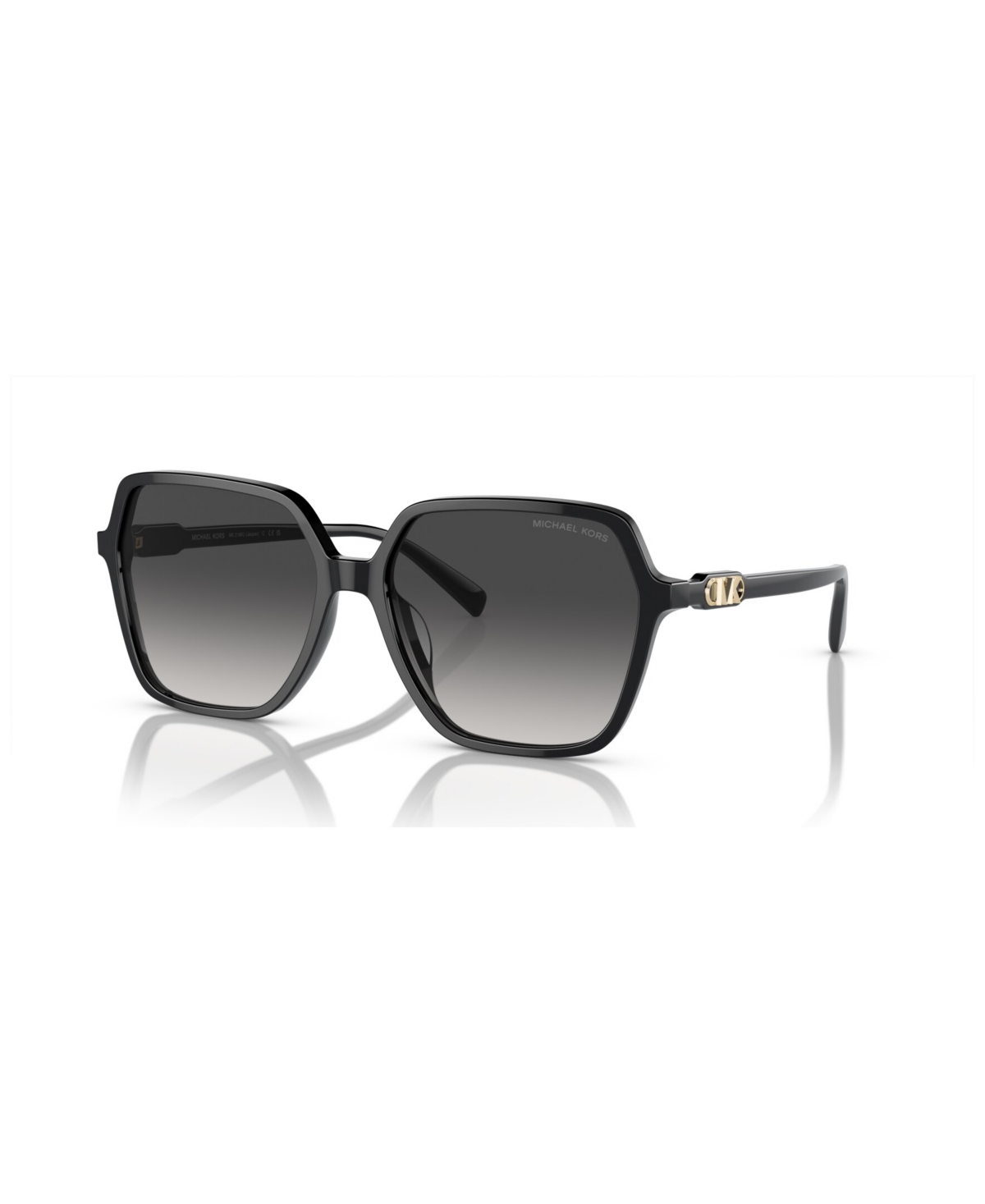 Shop Michael Kors Women's Jasper Sunglasses, Gradient Mk2196 In Black
