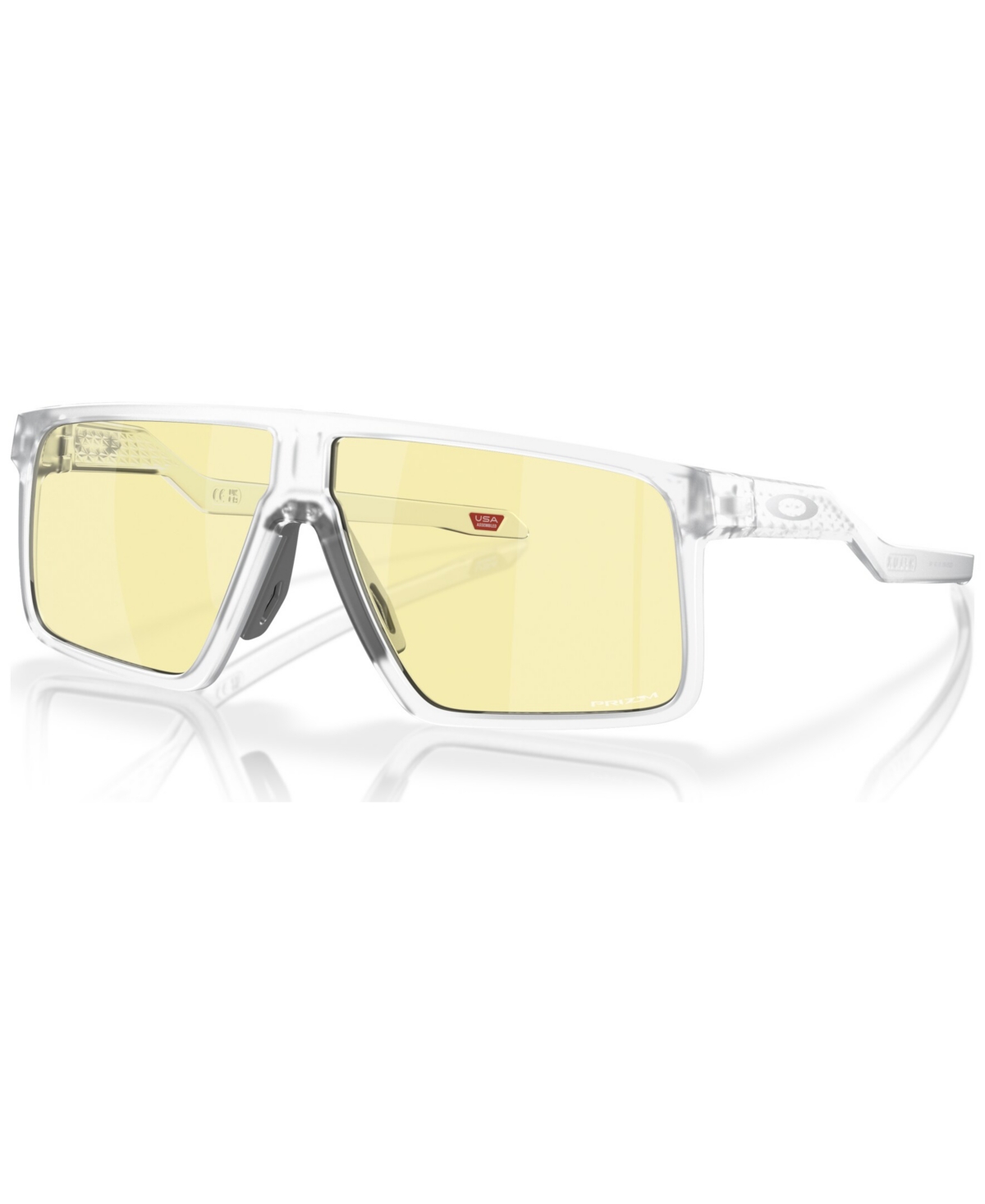 Shop Oakley Men's Helux Gaming Collection Sunglasses, Mirror Oo9285 In Matte Clear