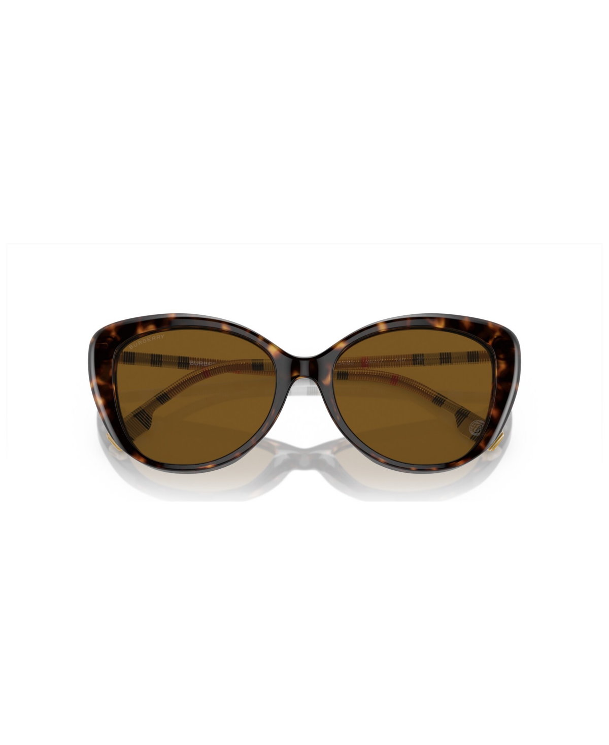 Shop Burberry Women's Polarized Sunglasses, Be4407 In Dark Havana