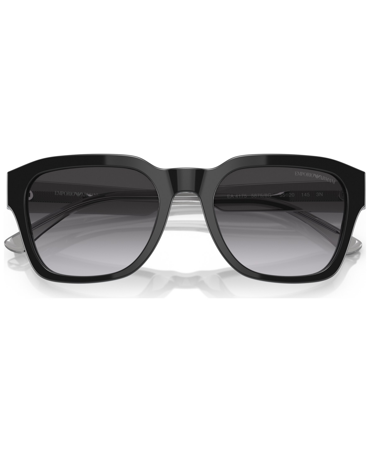 Shop Emporio Armani Men's Sunglasses, Gradient Ea4175 In Shiny Black