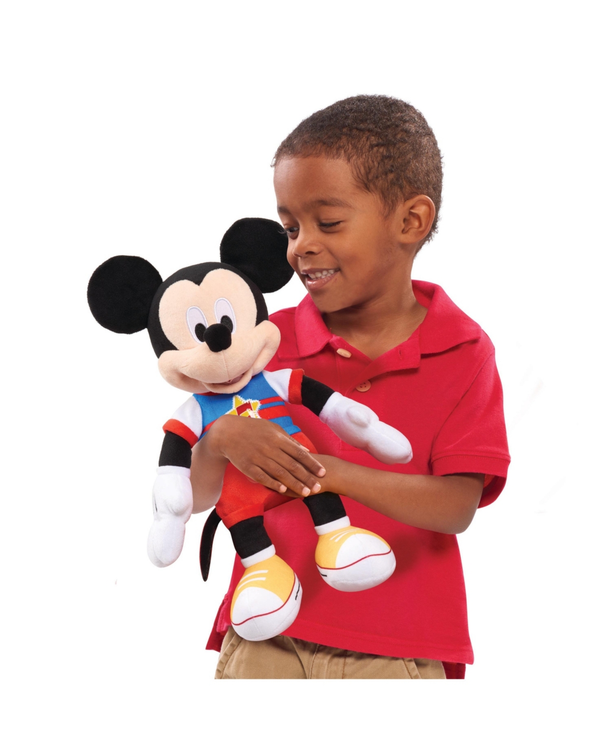 Sesame Street Disney Junior Mickey Mouse Funhouse Singing Fun Mickey Mouse 13" Lights And Sounds Feature Plushie, In Multi