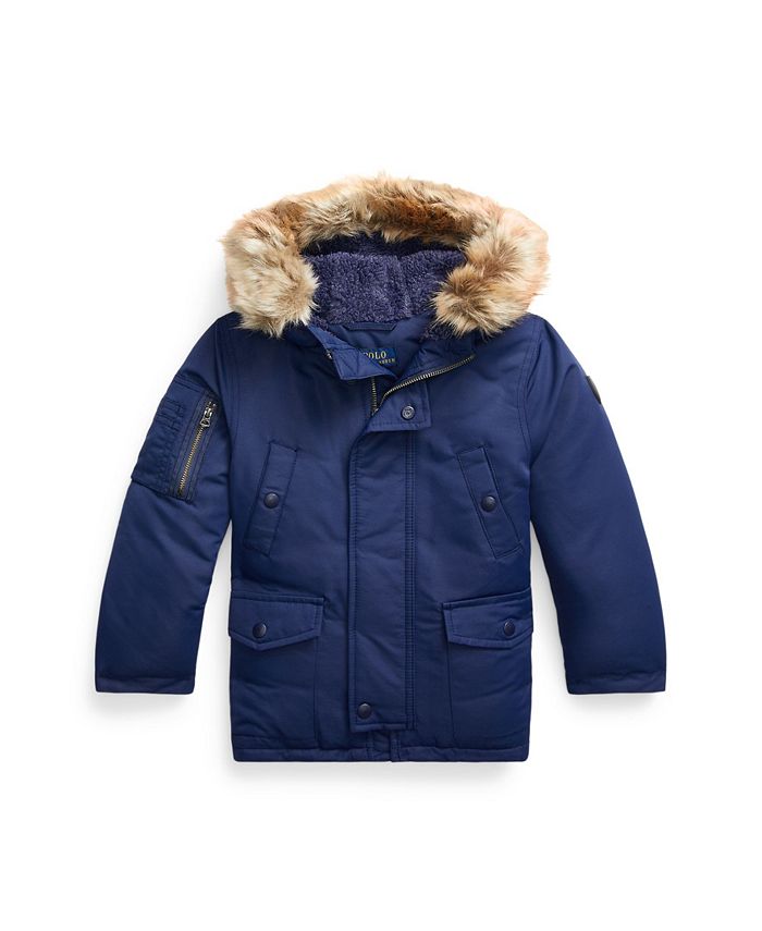 Polo Ralph Lauren Little and Toddler Boys Water-Resistant Parka Jacket ...