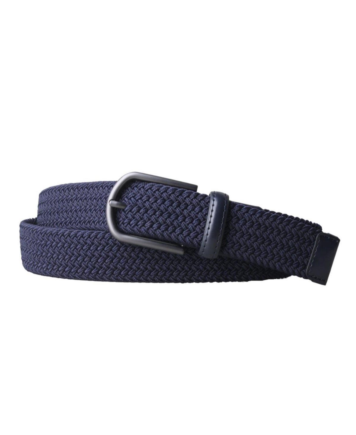Men's Clothing Braided Stretch 3.5 Cm Belt - Navy