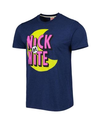 Men's and Women's  Navy Nick at Nite  Tri-Blend T-shirt