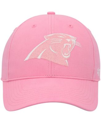 Big Girls Pink Carolina Panthers Rose MVP Adjustable Hat