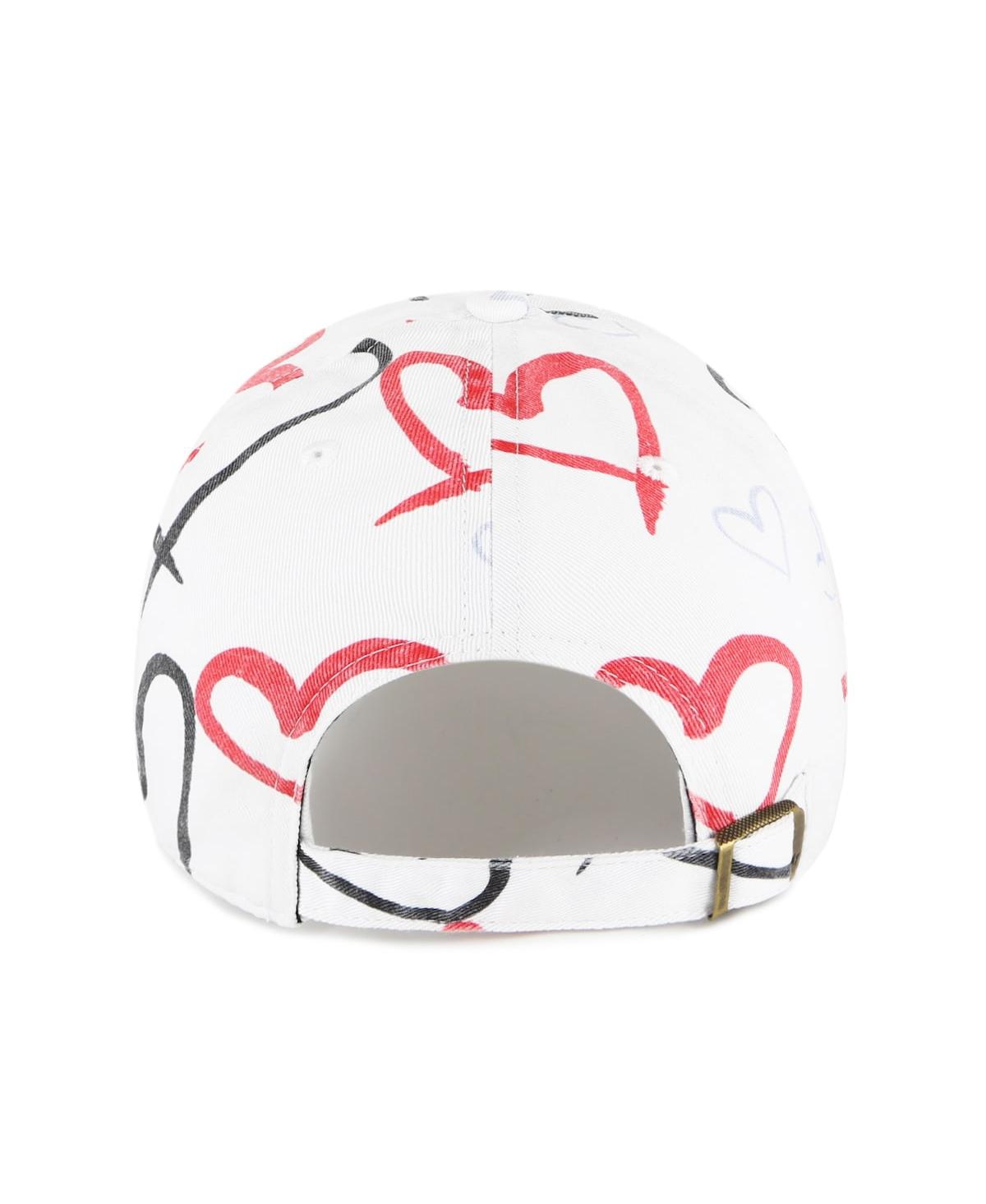 Shop 47 Brand Big Girls ' White Arizona Cardinals Adore Clean Up Adjustable Hat
