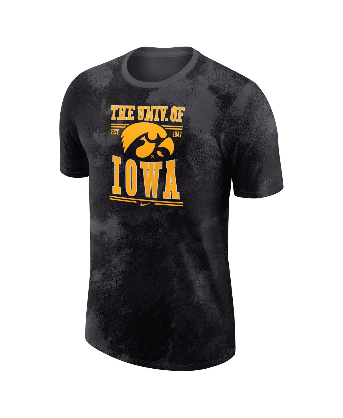Nike Anthracite Iowa Hawkeyes Team Stack T-shirt In Anthracite