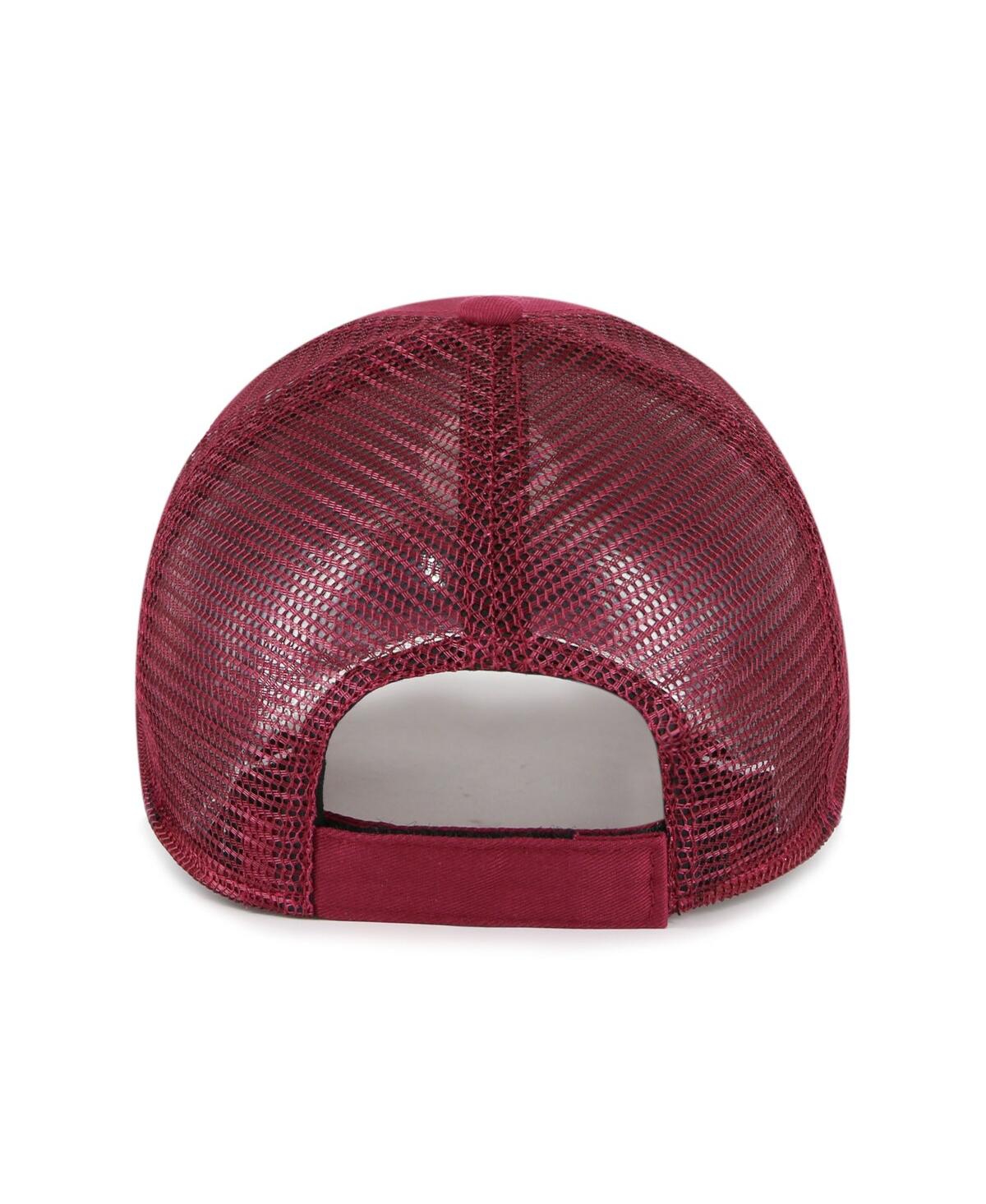 Shop 47 Brand Big Boys And Girls ' Burgundy Washington Commanders Levee Mvp Trucker Adjustable Hat