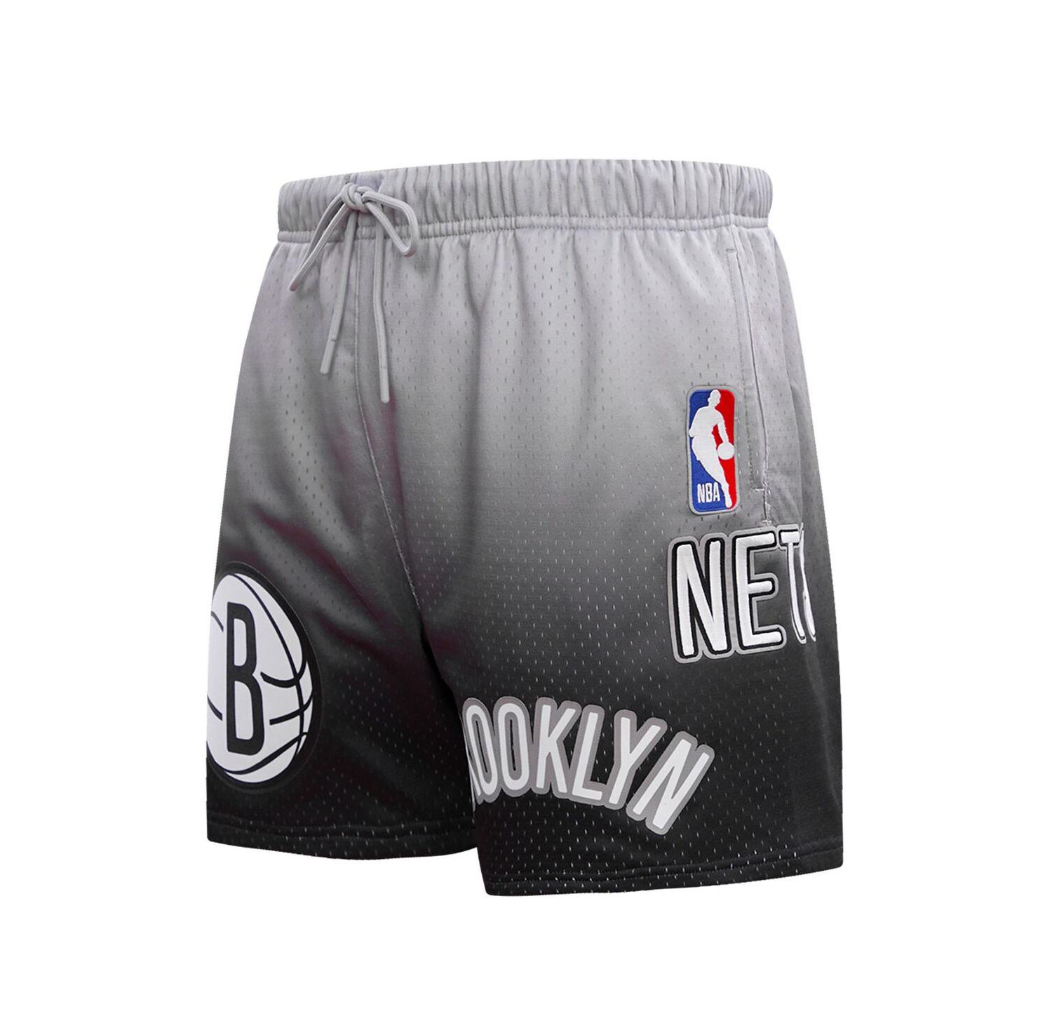 Men's Black, Gray Brooklyn Nets Ombre Mesh Shorts