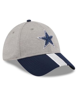 Men's Heather Silver Dallas Cowboys Stripe 39THIRTY Flex Hat