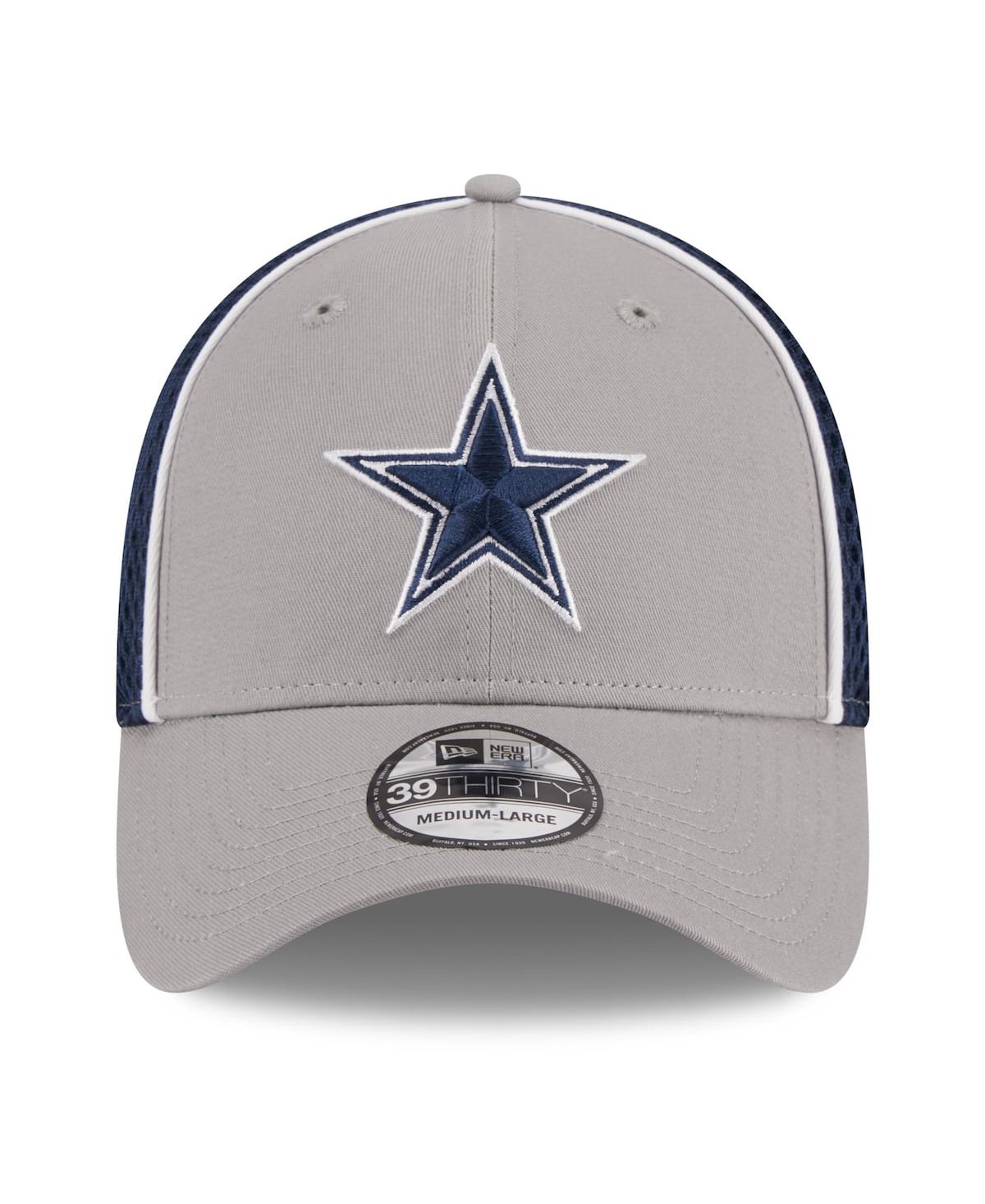 New Era Men's  Gray And Navy Dallas Cowboys The League 2tone 9forty Adjustable Hat In Gray