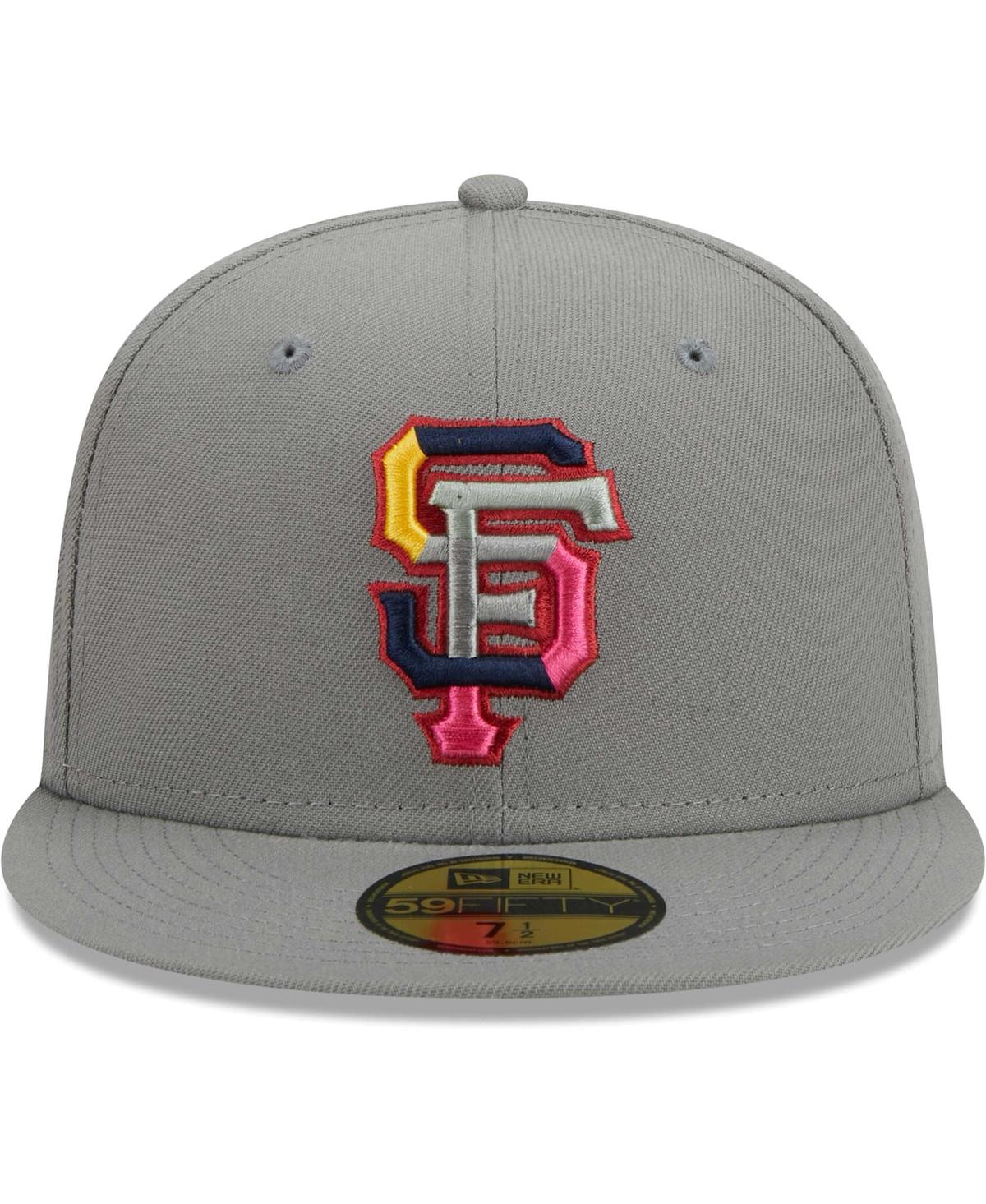 Shop New Era Men's  Gray San Francisco Giants Color Pack 59fifty Fitted Hat