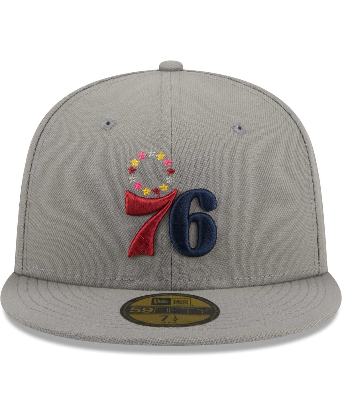 Men's New EraPhiladelphia 76ers Color Pack 59FIFTY Fitted Hat - Gray