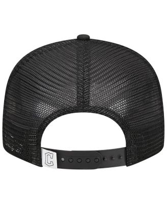 Men's Black Cleveland Guardians Trucker 9FIFTY Snapback Hat