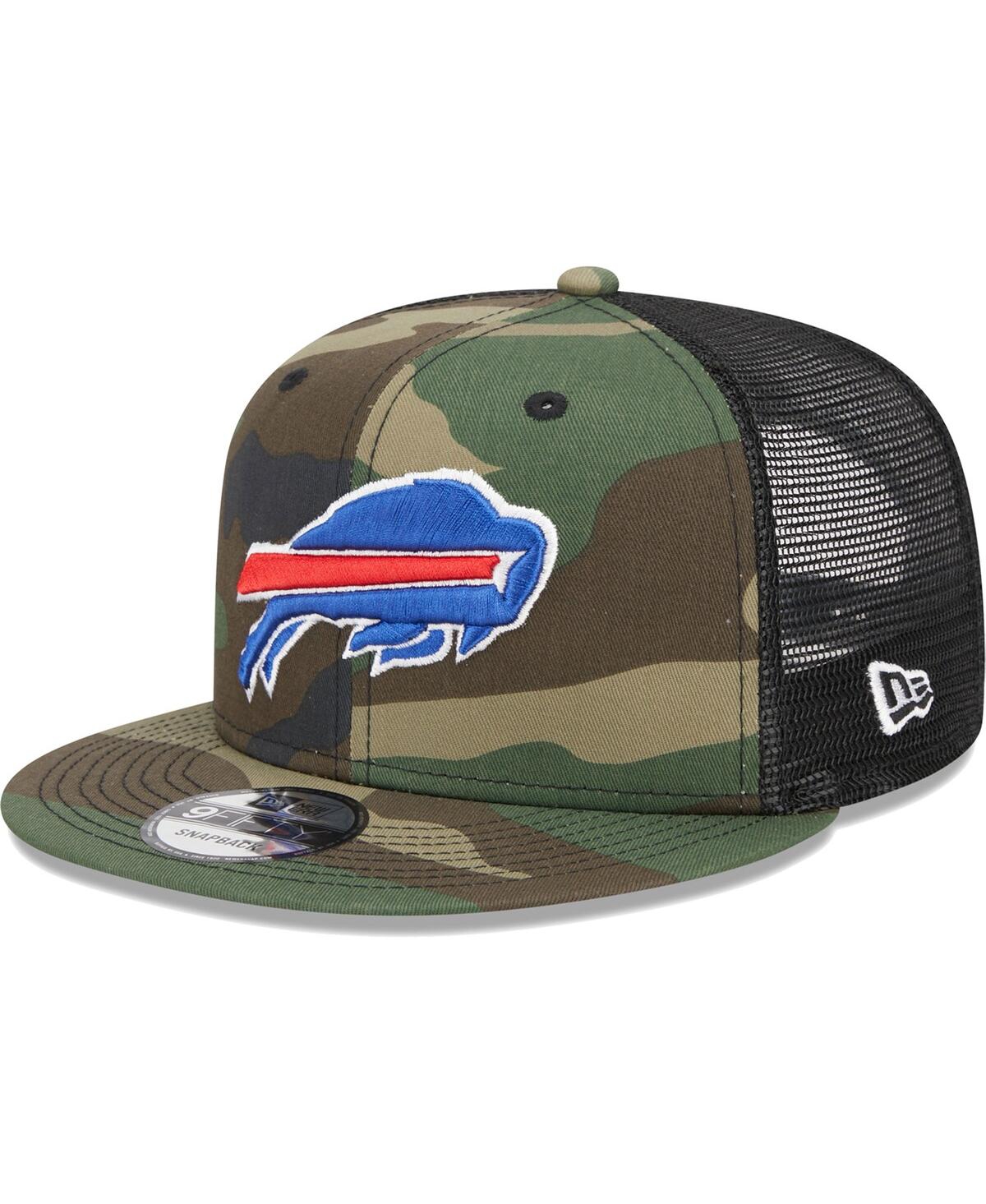 New Era Men's  Camo Buffalo Bills Main Trucker 9fifty Snapback Hat