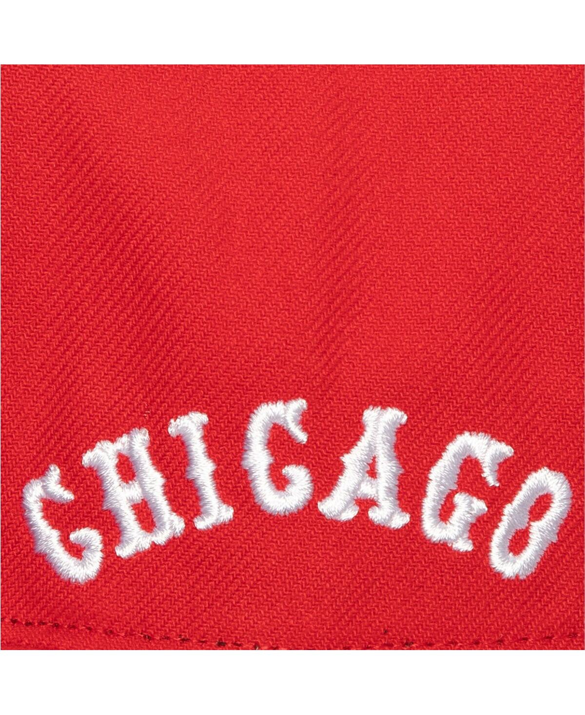 Mitchell & Ness Men's  Red, Chicago White Sox Bases Loaded Fitted Hat In Red