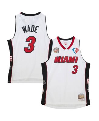 Men s and Women s Mitchell Ness Dwyane Wade White Miami Heat Hall of Fame Class of 2023 Throwback Swingman Jersey Macy s