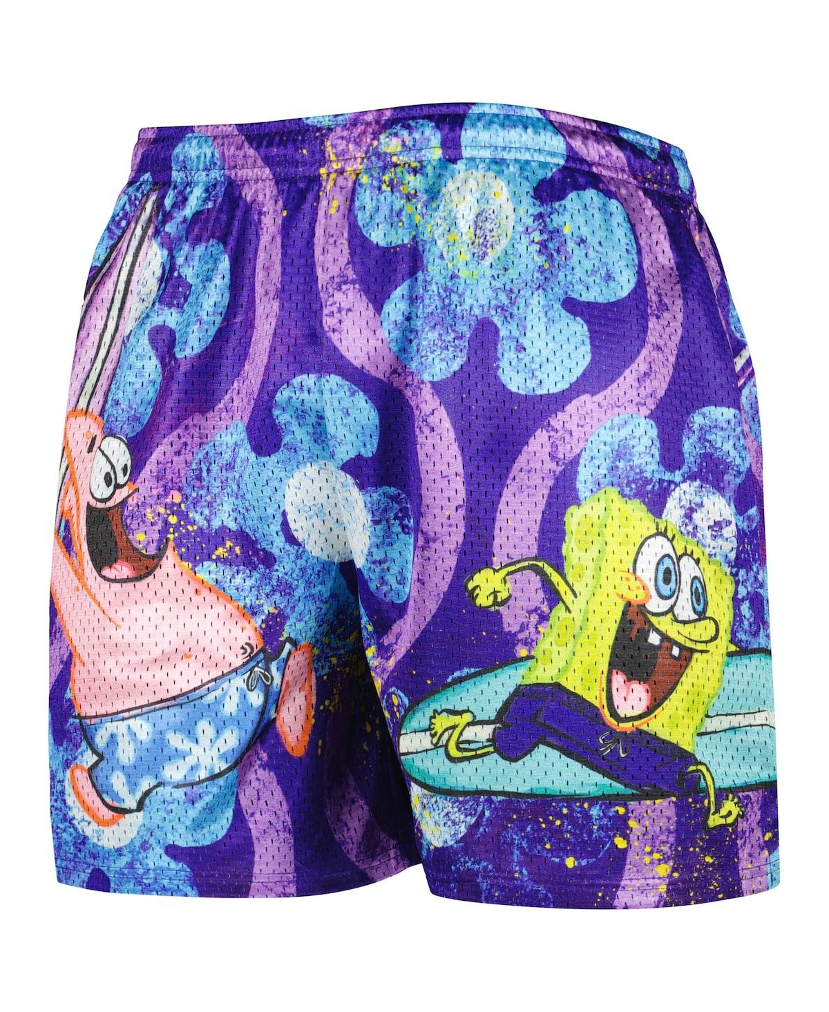 Shop Chalk Line Men's  Purple Spongebob Squarepants Shorts
