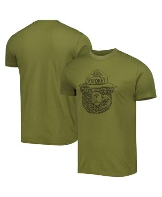 Men's and Women's Green Smokey the Bear Brass Tacks T-shirt
