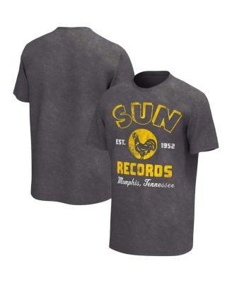 Men's Black Sun Records  Washed Graphic T-shirt