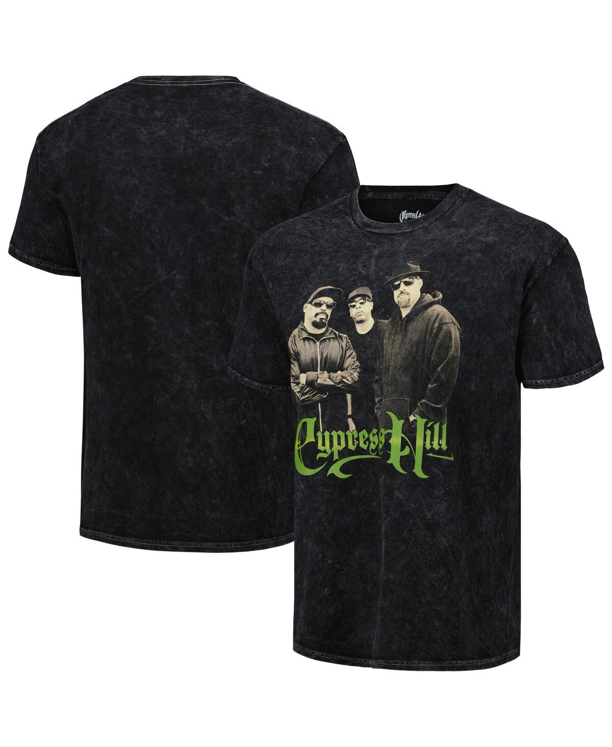 Philcos Men's Black 50th Anniversary Of Hip Hop Cypress Hill Washed Graphic T-shirt