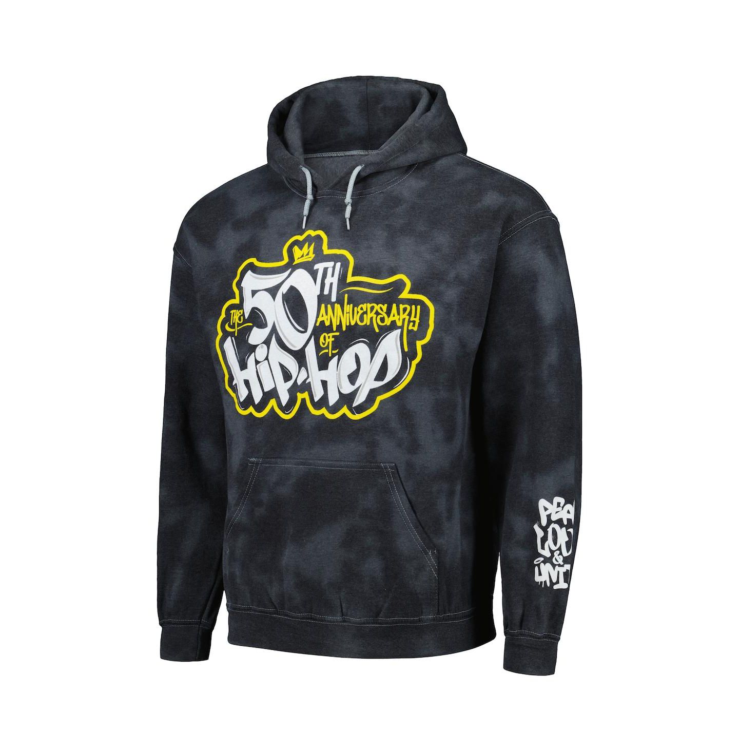 Мужское худи Philcos Black 50th Anniversary of Hip Hop Washed Graphic Pullover — фото 3