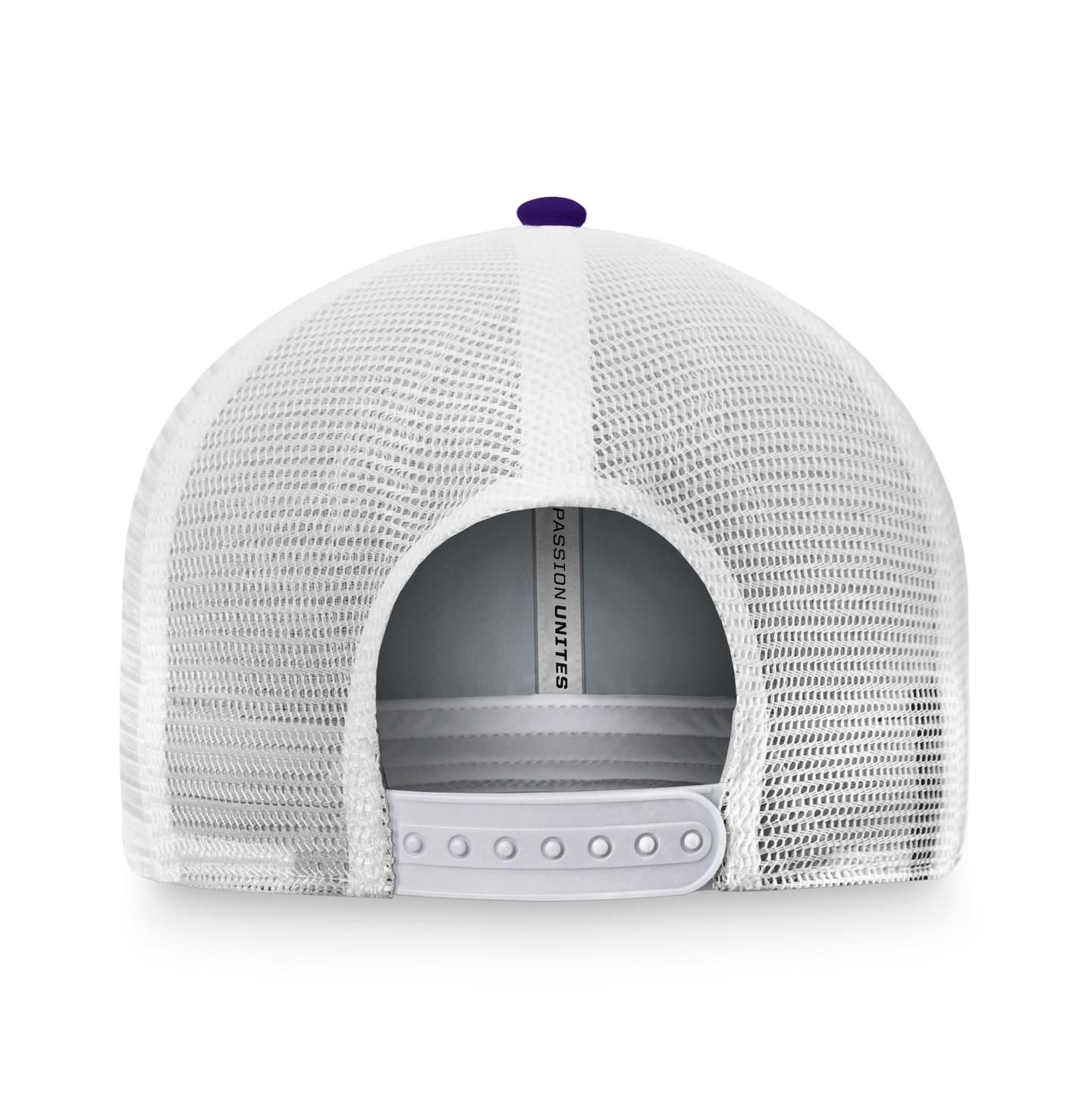 Мужская кепка Top of the World Purple, White Kansas State Wildcats Breakout Trucker Snapback Hat — фото 4
