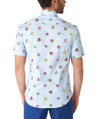 Men's SHIRT Short Sleeve Super Mario Icons