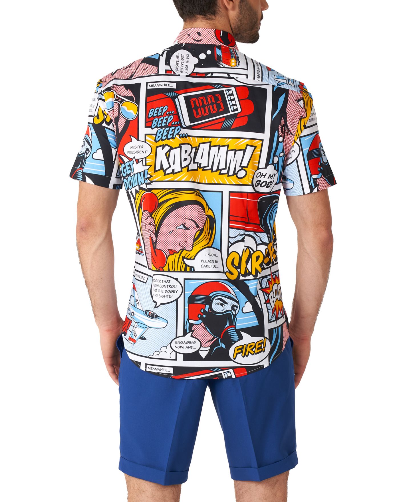 Мужская рубашка OppoSuits Shirt Short Sleeve Danger Days, цвет: Miscellaneous — фото 2
