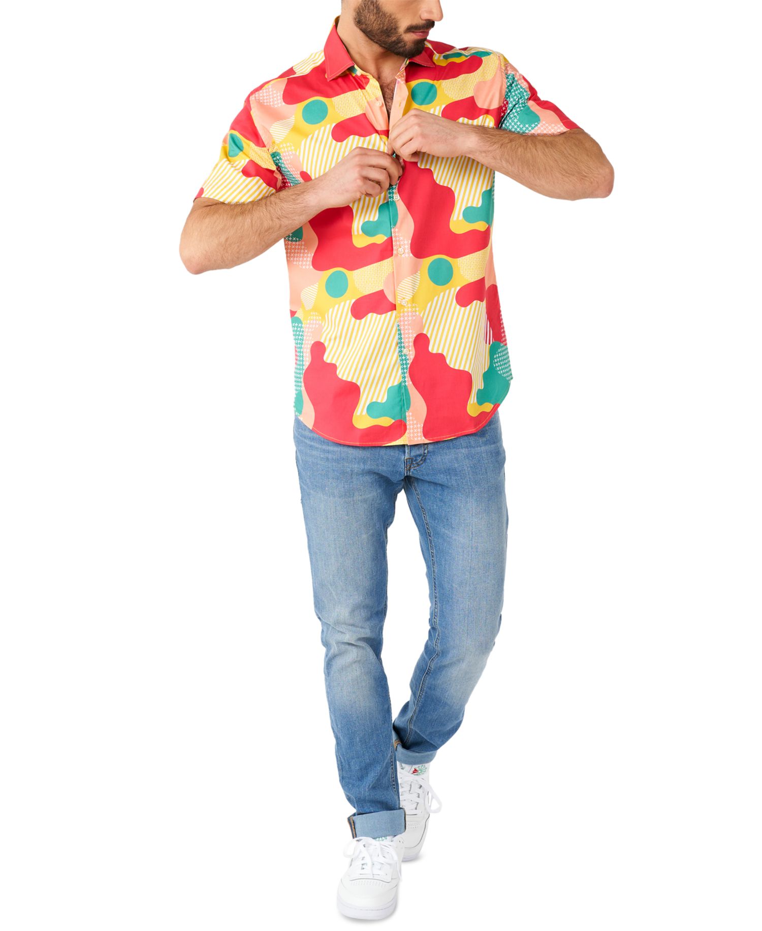 Men's SHIRT Short Sleeve Coral Camo