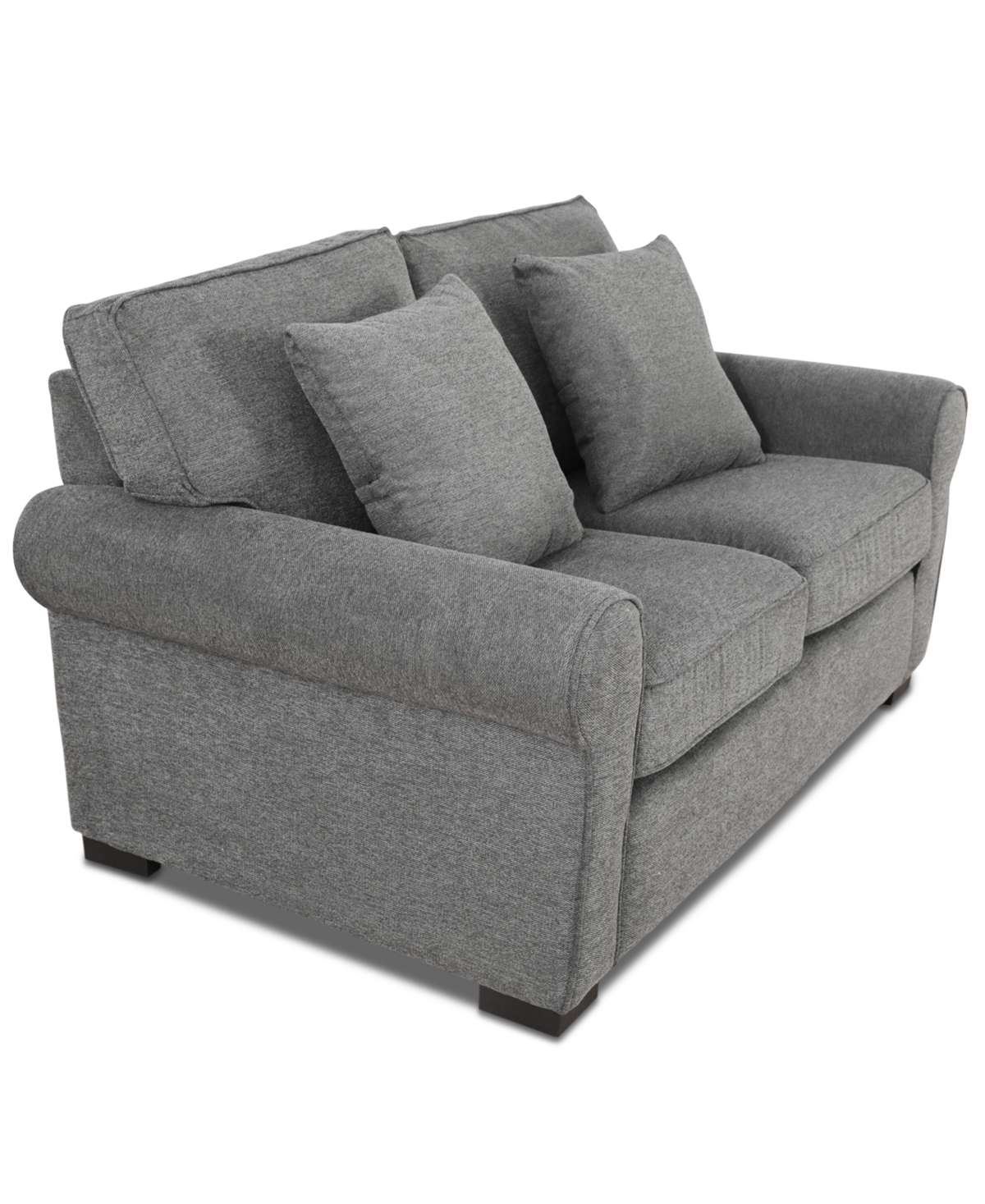 Macy's Kariam 62" Fabric Loveseat, Created For  In Charcoal