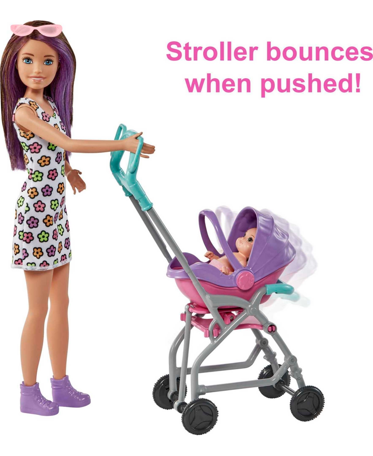 Barbie Skipper Babysitters, Inc. Doll And Stroller Playset In Multi-color