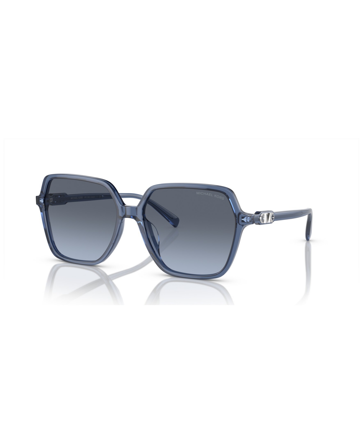 Michael Kors Women's Canberra Sunglasses, Gradient Mk2197 In Blue Transparent