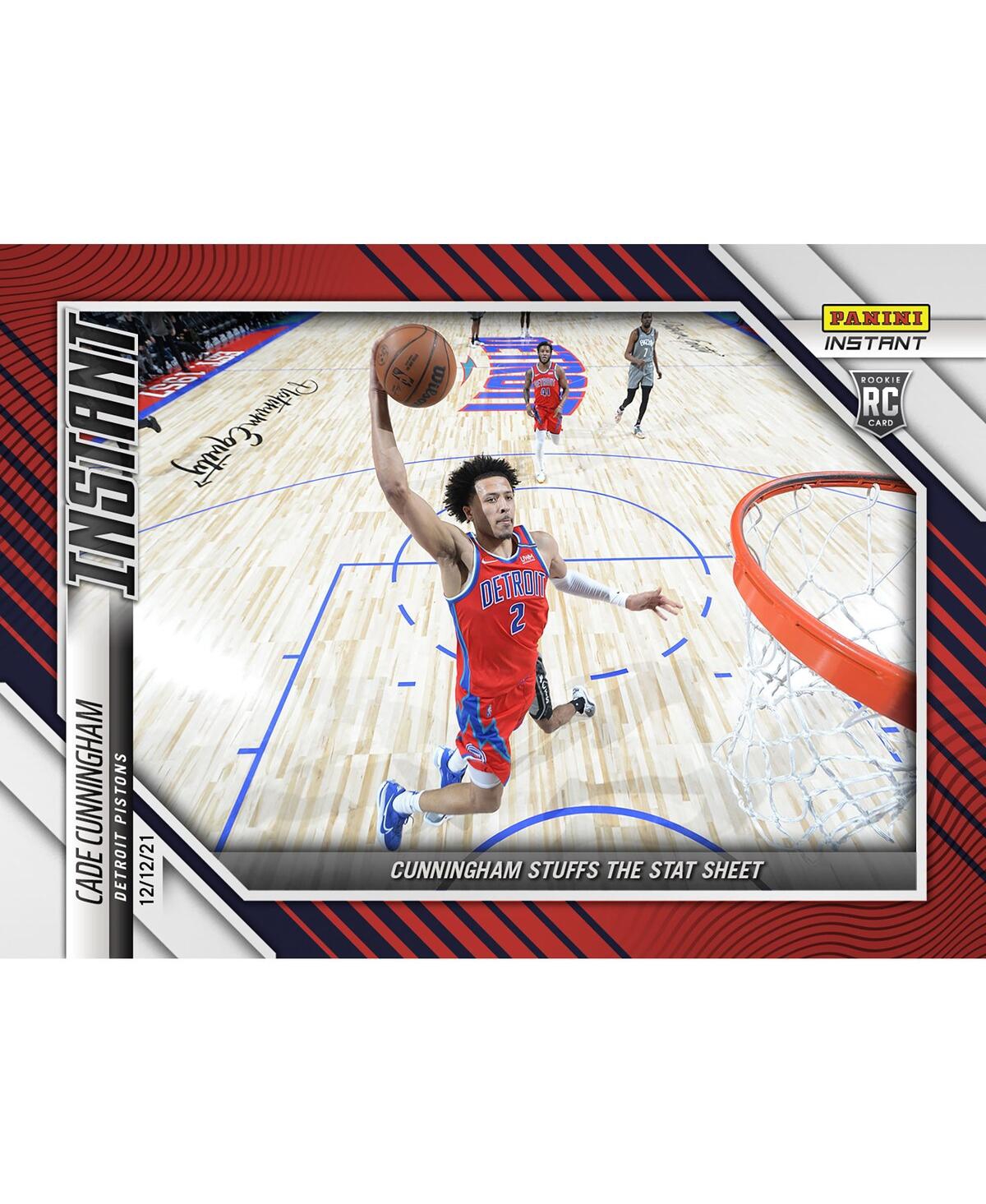 Panini America Cade Cunningham Detroit Pistons Parallel  Instant Cunningham Stuffs The Stat Sheet Sin In Multi
