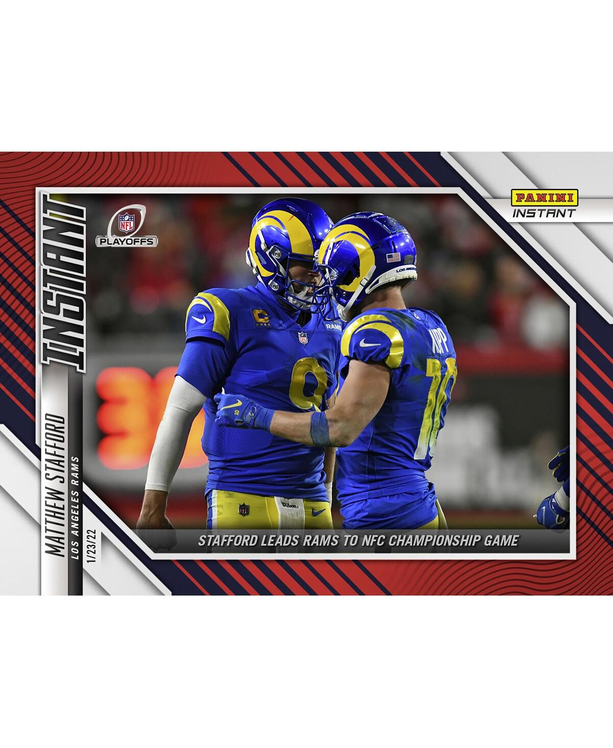 Shop Panini America Matthew Stafford Los Angeles Rams Parallel  Instant Nfl Divisional Round Stafford Lead In Multi