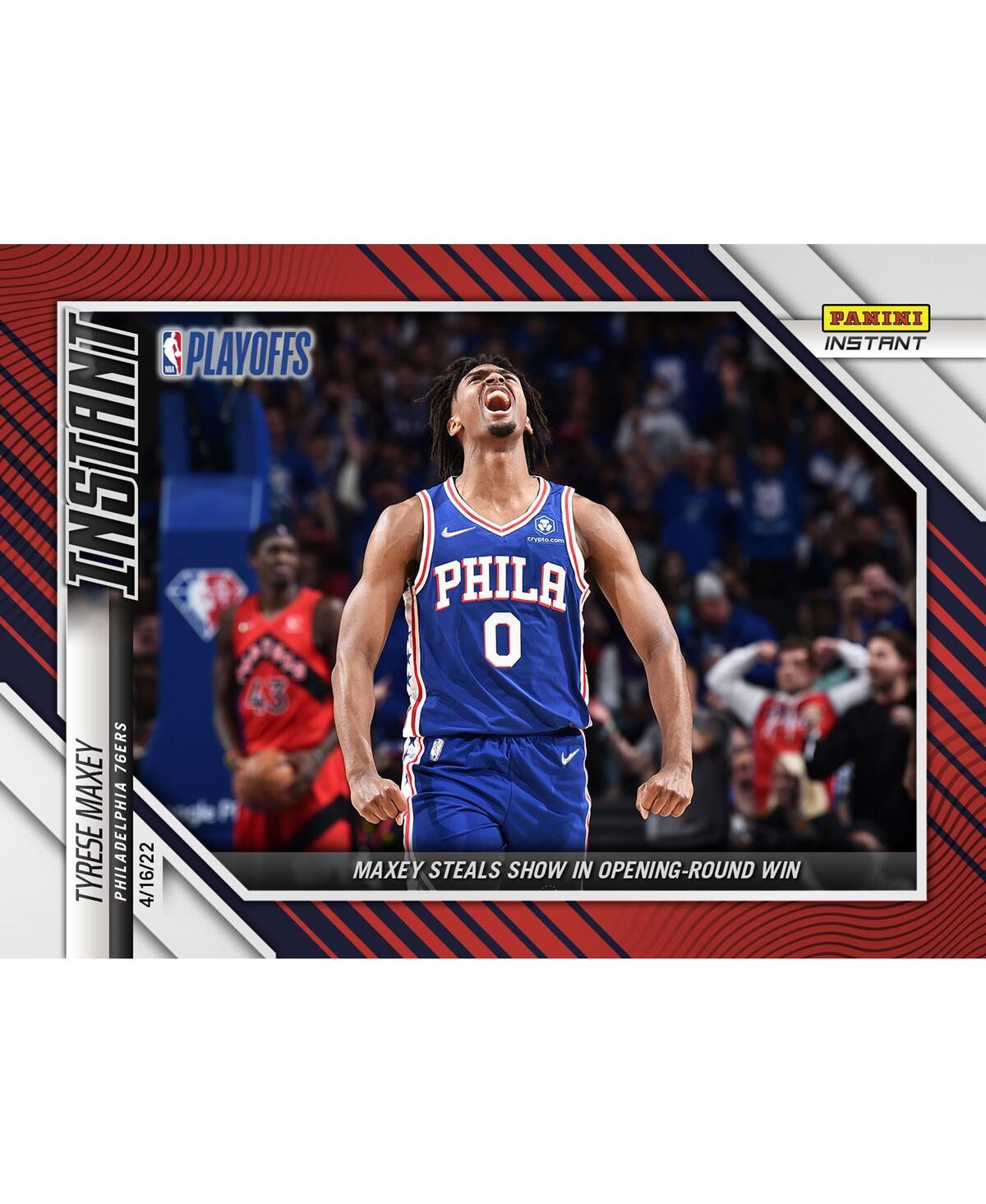 Panini America Tyrese Maxey Philadelphia 76ers Parallel  Instant Maxey Steals The Show In Opening Rou In Multi