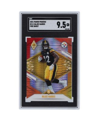 Najee Harris Pittsburgh Steelers 2021 Phoenix Fire Burst #111 SGC Authenticated 9.5 Rookie Card