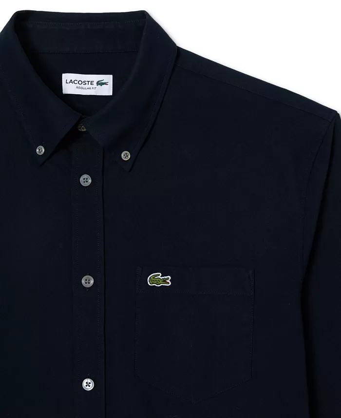 Men's Woven Long Sleeve Button-Down Oxford Shirt - thumbnail 7
