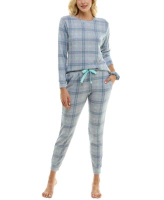 Roudelain - Women's 3-Pc. Waffle-Knit Pajamas & Scrunchie Set