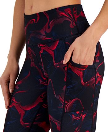ID Ideology Women's Printed Compression 7/8 Leggings, Created for