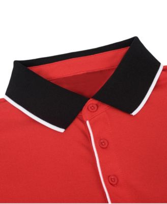 Men's Classic-Fit Cotton-Blend Pique Polo Shirt with Contrast Collar