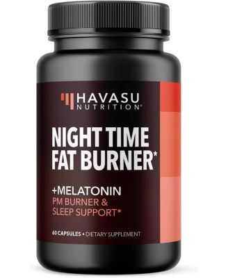 Night Time Fat Burner Melatonin Capsules Pm Burner and Night Suport Havasu Nutrition 60ct 23$