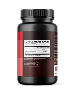 L-Arginine + Pine Bark Capsules, 90ct