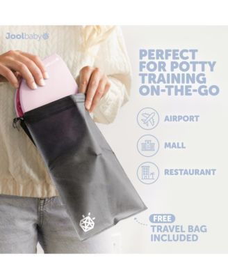 Folding Travel Potty Training Seat for Toddlers, Fits Round & Oval Toilets, Non-Slip Suction Cups, Includes Free Travel Bag