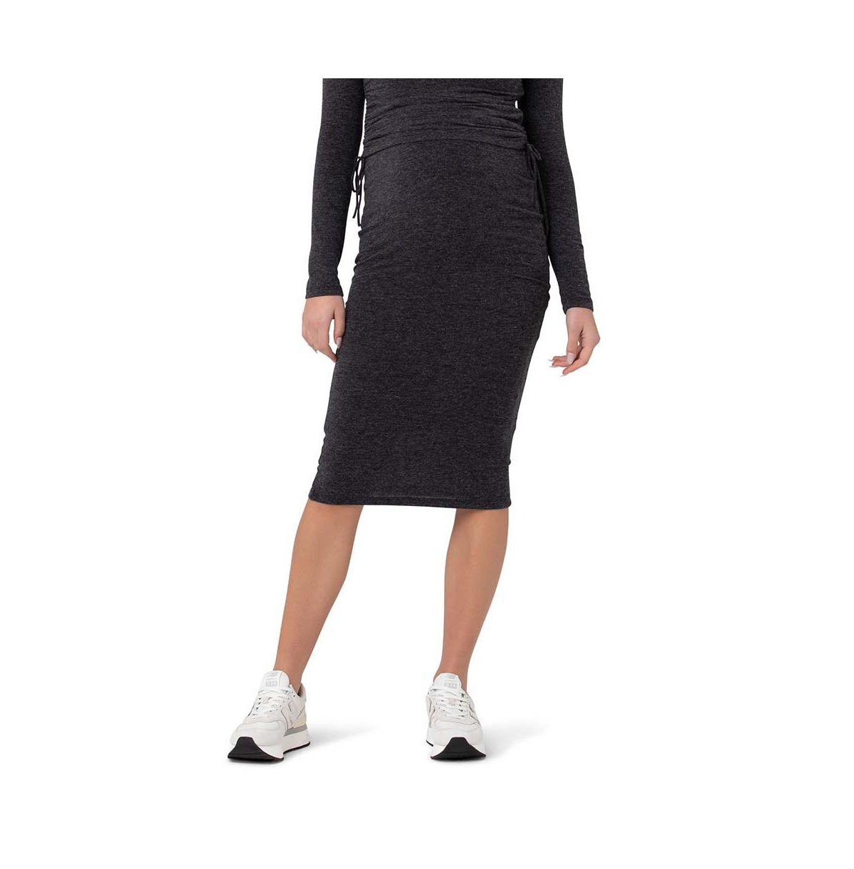 Ripe Maternity Maternity Ripe Jess Over Bump Skirt- Dark charcoal