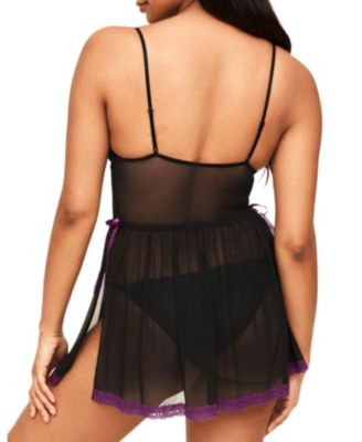 Women's Monalisa Unlined Babydoll & Bikini Set Lingerie