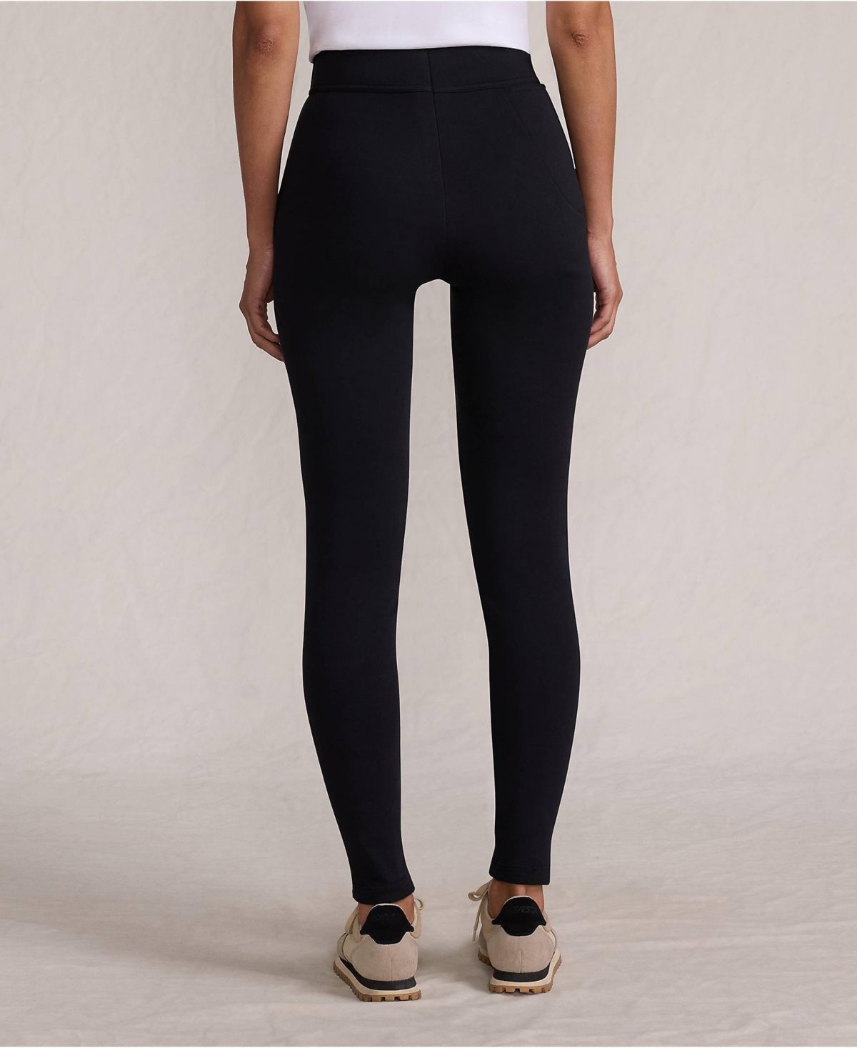 Lands' End Women's Tall High Rise Serious Sweats Fleece Lined Pocket Leggings