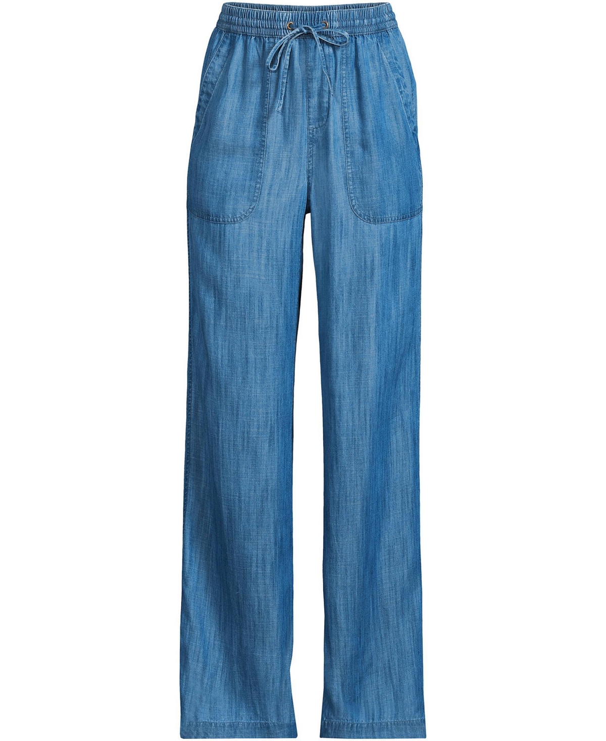 Lands' End Petite Tencel Fiber High Rise Wide Leg Pants
