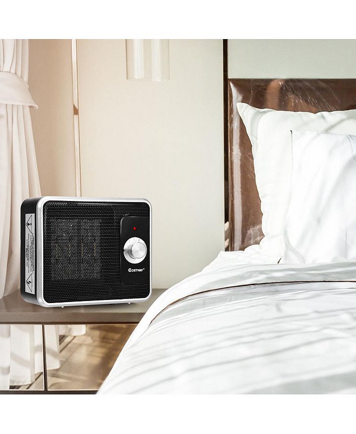 Costway 1200W Portable Electric PTC Space Heater Safety ShutOff Tilt Protection Office Macy's